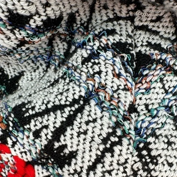 IRO Paris Tweed Jacquard Jacket Size 36 Small Multicolor Cropped Blazer - Picture 5 of 11